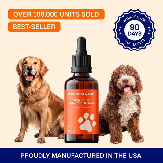Liquid Longevity for Dogs by Pawprint Lab – Science-Backed Health, Energy & Brain Support Formula
